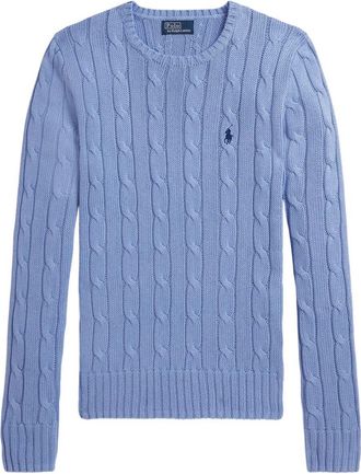 Polo Ralph Lauren Pullover Slim Fit In Cotone A Trecce-Donna