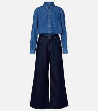 7 For All Mankind Denim jumpsuit