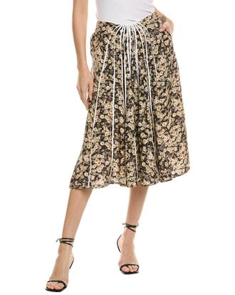 Stella McCartney Stella Mccartney Annie Silk Midi Skirt