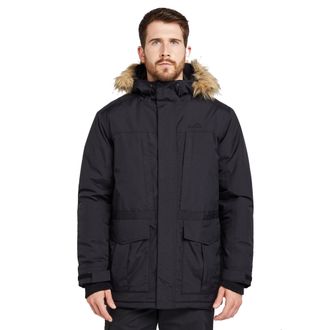 Peter Storm Mens Parka III Waterproof & Insulated Jacket, Winter Coat - Black - Size X-Large