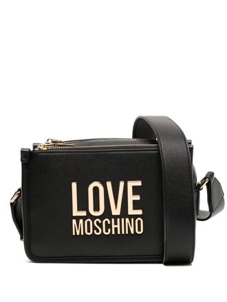 Love Moschino leather logo-detail crossbody bag - women - Leather - OS - Black
