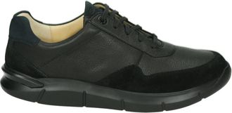 Ganter Casual leren en su&egrave;de schoenen - Heren - Sneakers - Zwart - 46 EU - Su&egrave;de - Schoenen