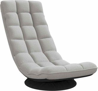 vidaXL Sillón giratorio de suelo de tela gris nube 70x51x79 cm vidaXL