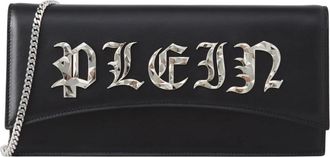 Philipp Plein Gothic Clutch Bag met Croco-effect - Dames - Clutches - Zwart - ONE Size - Leer - Tassen