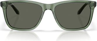 Costa Gravels 57mm Polarized Square Sunglasses in Algae Green /Gray 580G at Nordstrom