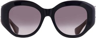 Cartier Grey Multilayer Cat Eye Ladies Sunglasses CT0502S 003 53