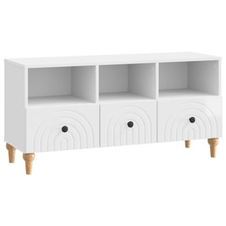 vidaXL Mueble De Tv Alto Brillo 102 X 34,5 X 50 Cm Vidaxl