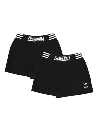 adidas x Willy Chavarria cotton shorts - Black