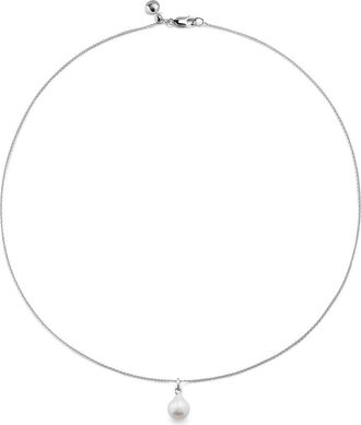 Monica Vinader Nura Baroque Pearl Pendant Necklace in Sterling Silver /Pearl at Nordstrom