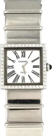 Chanel Pre-owned Watches, female, White, Size: ONE SIZE Pre-owned Vintage Stainless Steel Watch