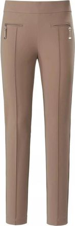 Raffaello Rossi Jersey Stijl 2295/9903 - Dames - Slim Fit Broeken - Bruin - 3XL - Broeken