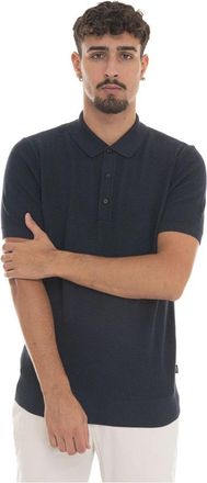 HUGO BOSS H-Iannotti Short Sleeve Polo Shirt - Heren - Polos - Blauw - M - Katoen - Tops