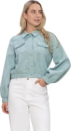 Ydence Ydence, Dames, Jassen, Groen, Maat: XS Denim