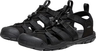 Keen Sandale KEEN CLEARWATER CNX, Herren, Gr. 44,5, schwarz (triple schwarz), Synthetik, Schuhe Sandale