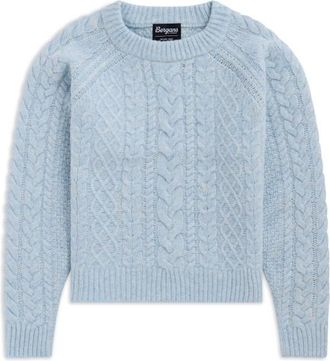Bergans Lofoten Knitted Wool Jumper Wollpullover f&uuml;r Damen | grau
