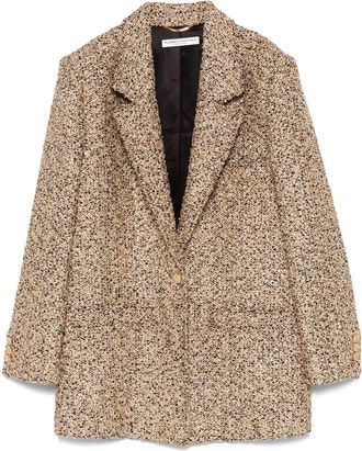 Alessandra Rich lurex tweed blazer - women - Cotton/Polyester/Polyamide/Viscose/Viscose/Metallized Polyester - 40 - Black