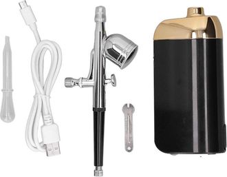 OEM Aer&oacute;grafo Facial De Ox&iacute;geno Port&aacute;til Inal&aacute;mbrico Con Carga Usb Para Decoraci&oacute;n De Pasteles (negro)