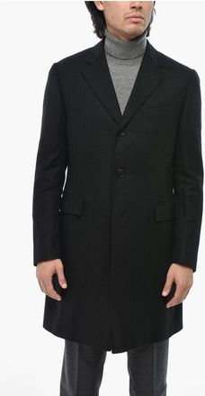 Corneliani Pure Cashmere Coat with Flap Pockets size 48