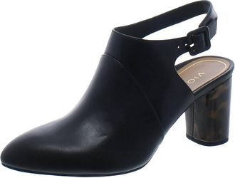 Vionic Womens Roseville Leather Pointed Mule In Black