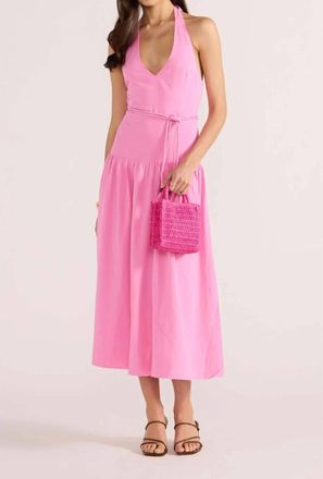 Minkpink Melody Drop Waist Midi Dress In Pink