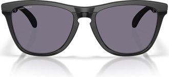 Oakley Oo9503 Frogskins Range XL Round Sunglasses, Matte Black/Prizm Grey, 58 mm