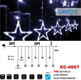 Trade Shop Trade Shop - Luminosa Luminosa Natalizia 168 Led Con Roma Cuando Expendiento Xc-4007