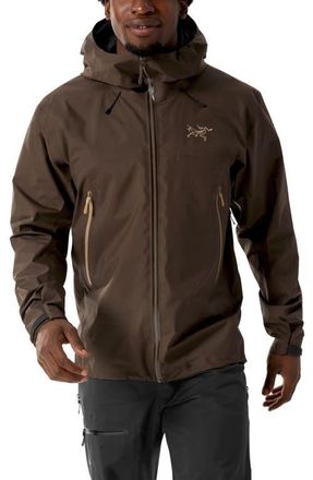 Arc'teryx Beta SL Hybrid Gore-Tex Hooded Jacket in Carob /Canvas at Nordstrom, Size Xx-Large