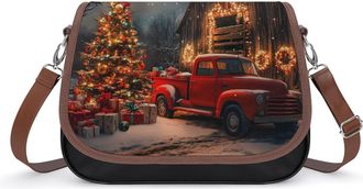 Generic Red Truck Crossbody Bags for Women Shoulder Messenger Bag Purse Handbags