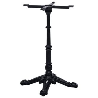 Berkfield Home Bistro Table Leg Black 52x52x72 cm Cast Iron | Size: 52 x 52 x 72 cm