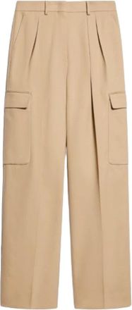 Sportmax Sportmax, Wide Trousers, female, Brown, Size: 2XS Cargo Trousers