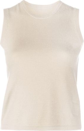 Frenckenberger cashmere knitted tank top - women - Elastane/Cashmere - S - Neutrals