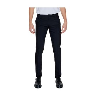 Antony Morato Tailored Fit Flat Front Dress Pants - Heren - Broeken - Zwart - Maat: 2XL