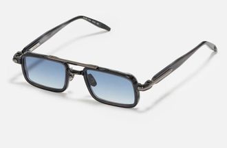 John Dalia DANEC426 Rectangle-Frame Sunglasses - Black