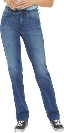 NYDJ Relaxed Distressed Straight Leg Jeans in Bluewell at Nordstrom Rack, Size 18 (Similar To 14W)