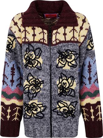La DoubleJ Embroidered Chalet Cardigan