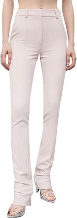 Patrizia Pepe Pantaloni Chino Double-cr&ecirc;pe - - Trousers - Donna - Rosa - L