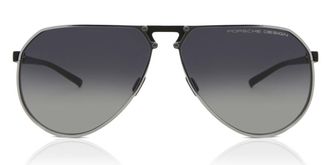 Porsche Design P8938 B Mens Sunglasses Silver Size 64