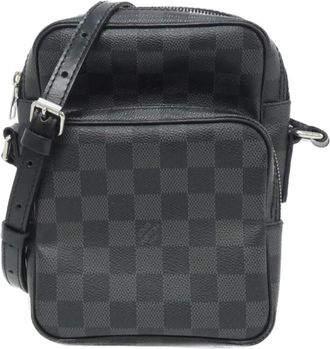 Louis Vuitton Graphite Coated Canvas Shoulder Bag (Pre-Owned)