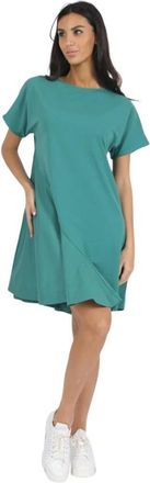 Alpha Studio Elegante Jurk - Dames - Korte kleedjes - Groen - M - Kleedjes