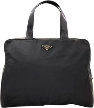 Prada Pre-owned Vintage Tote Bag - Dames - Vintage Shopper - Zwart - ONE Size - Nylon - Vintage