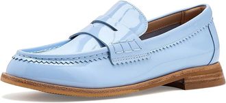 Johnston & Murphy Gillian Penny Loafers Womens Shoes Light Blue : 9.5 M, Synthetic