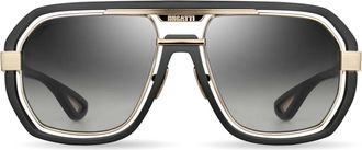 Bugatti Mens 58 mm Black Sunglasses