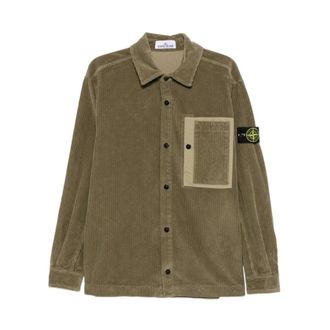 Stone Island Jassen, Heren, Groen, XL, Stone Island Jassen