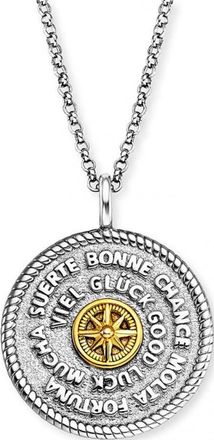 Engelsrufer Womens ERN-TALISMAN-LUCK-BI Ladies Talisman Necklace - Multicolour Sterling Silver - One Size