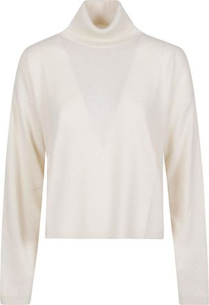 Woolrich Comfort Turtle Neck Cropped Wool-Blend Turtleneck