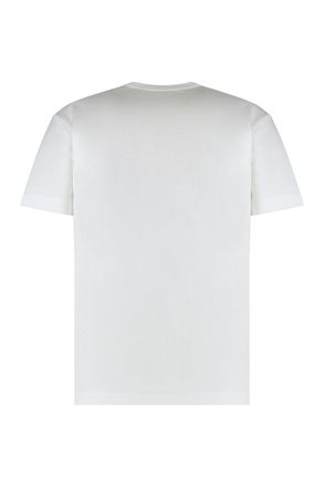 Comme Des Gar&ccedil;ons Logo-Print Cotton T-Shirt - White