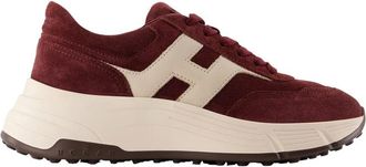 Hogan H669 Allacciato H Trainers - female - Hogan - Sneakers - Red - 6 UK - Shoes