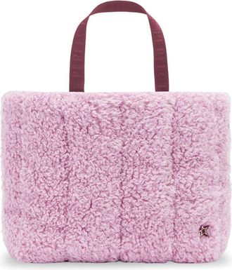 Perfect Moment Shopper van imitatie lamswol - Roze