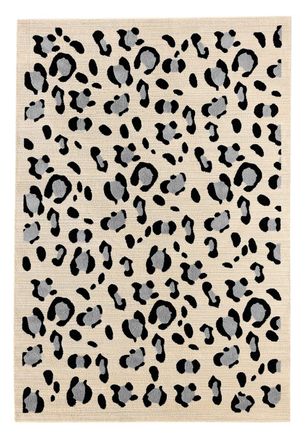 Nazar Rugs Alfombra estampado leopardo interior - crema - 120x160