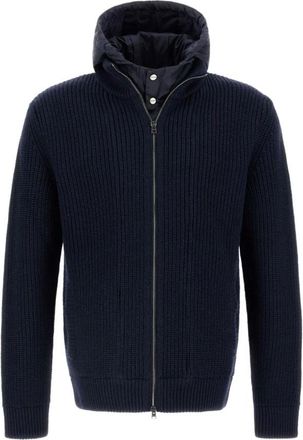 Herno Truien & Vesten, Heren, Blauw, XL, Blauwe Sweaters voor Mannen